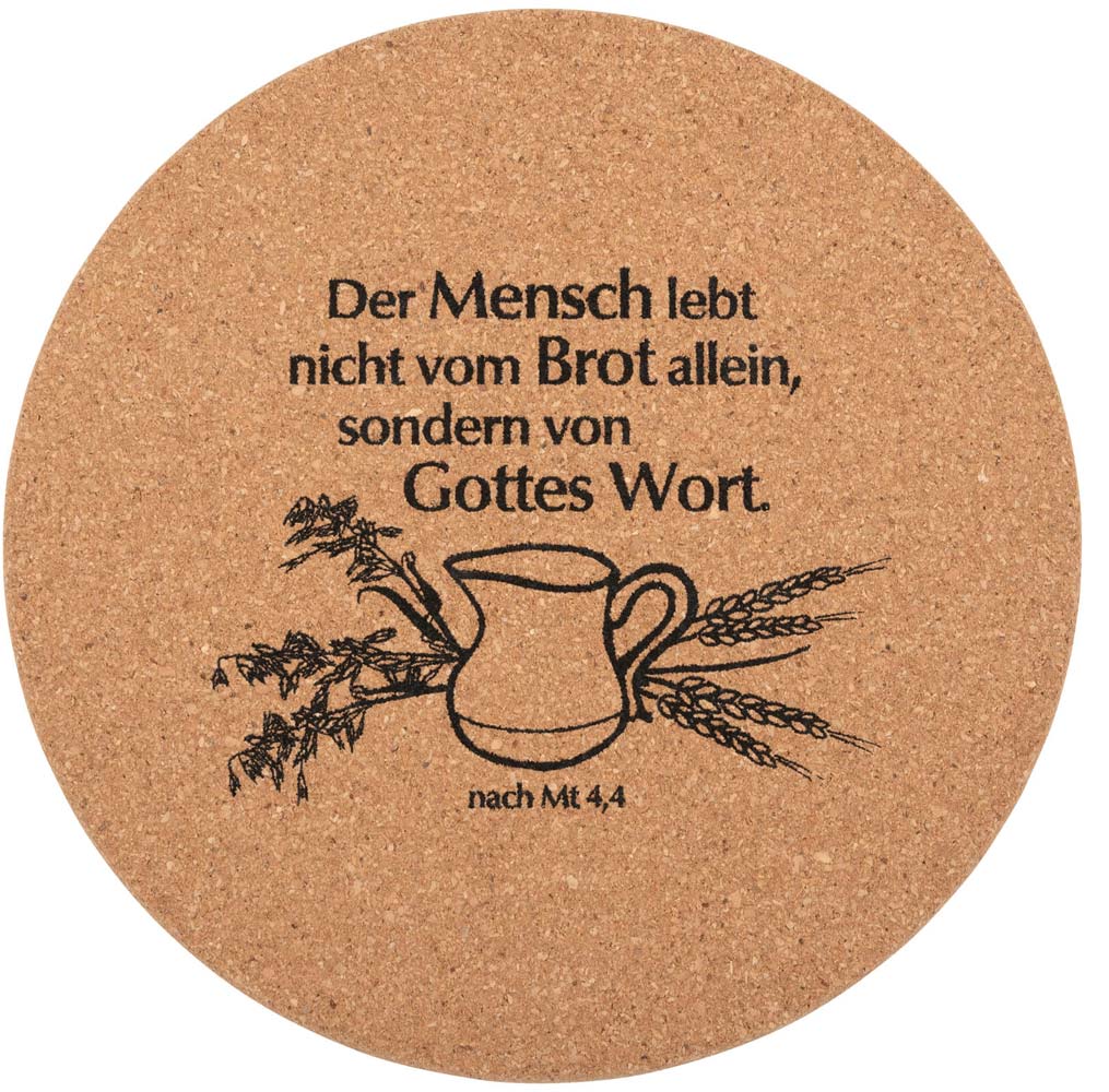 Kork-Untersetzer "Wort Gottes"