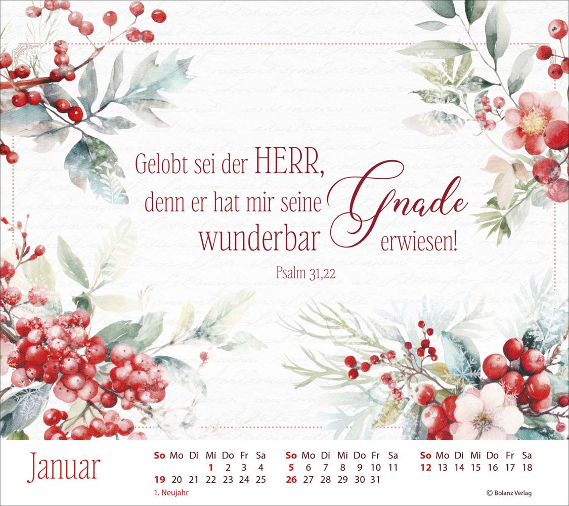 Wortpoesie 2025 - Tischkalender