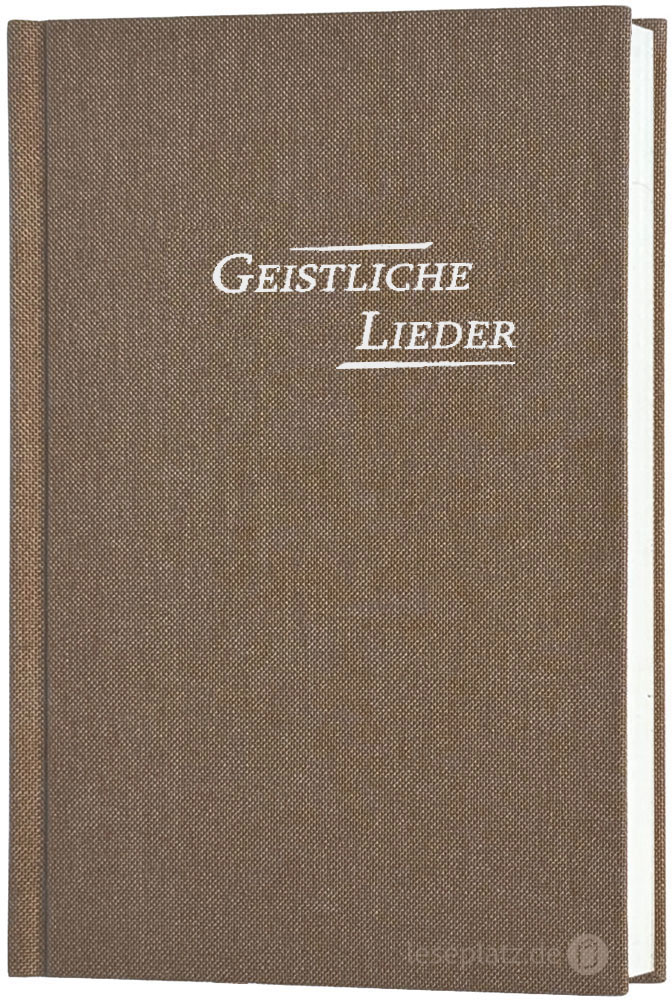 Geistliche Lieder - Leinen sandbraun - groß