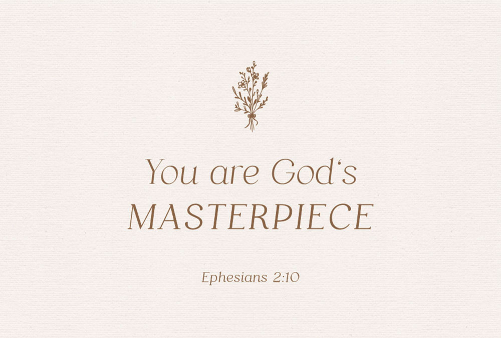 Postkarte "You are God's Masterpiece"