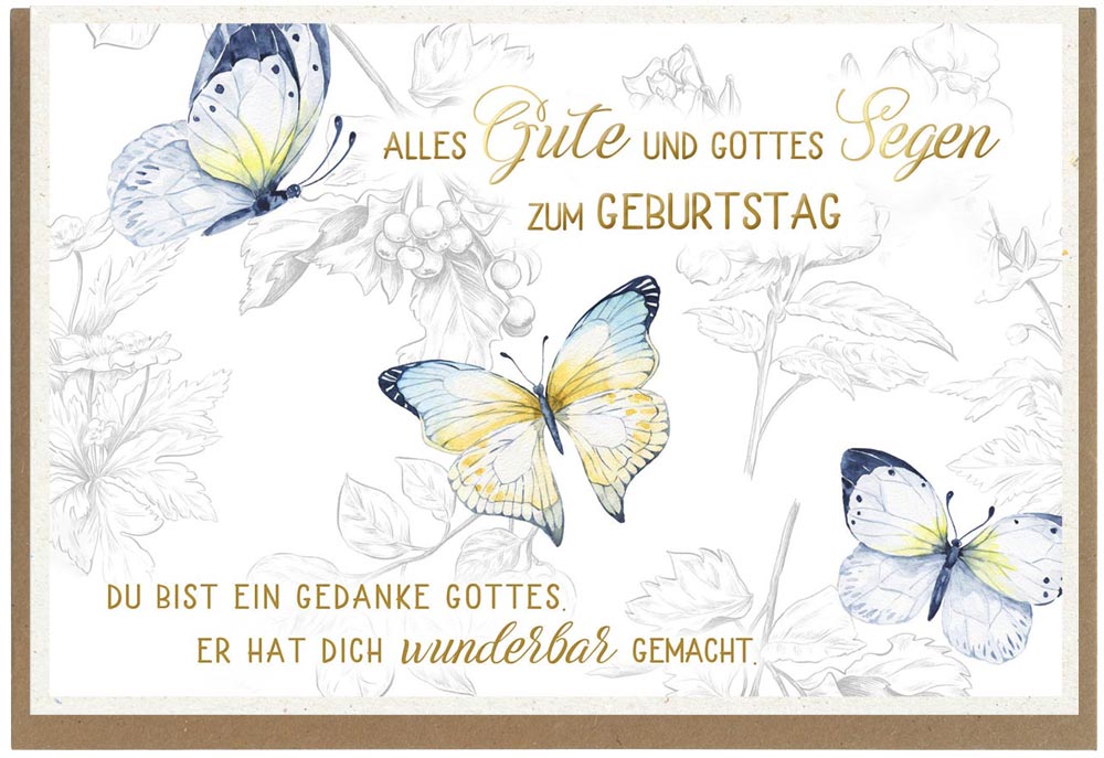 Faltkarte "Du bist ein Gedanke Gottes"