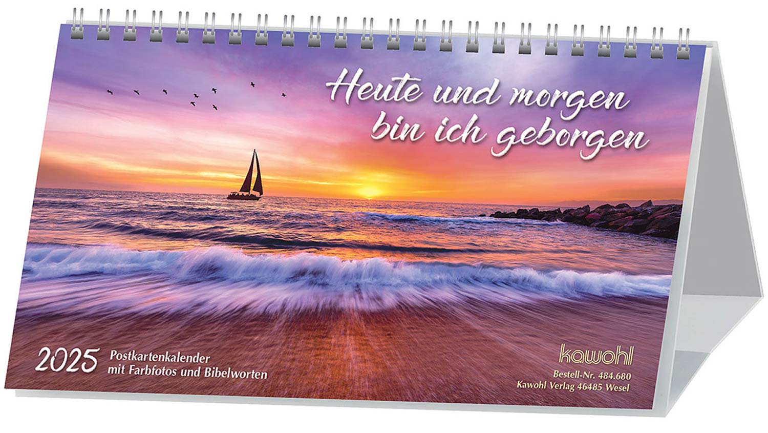 Heute und morgen bin ich geborgen 2025 - Postkartenkalender