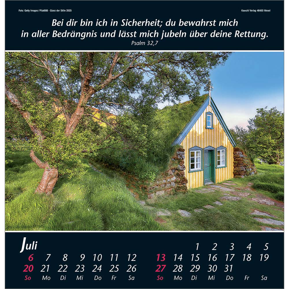 Glanz der Stille 2025 - Wandkalender