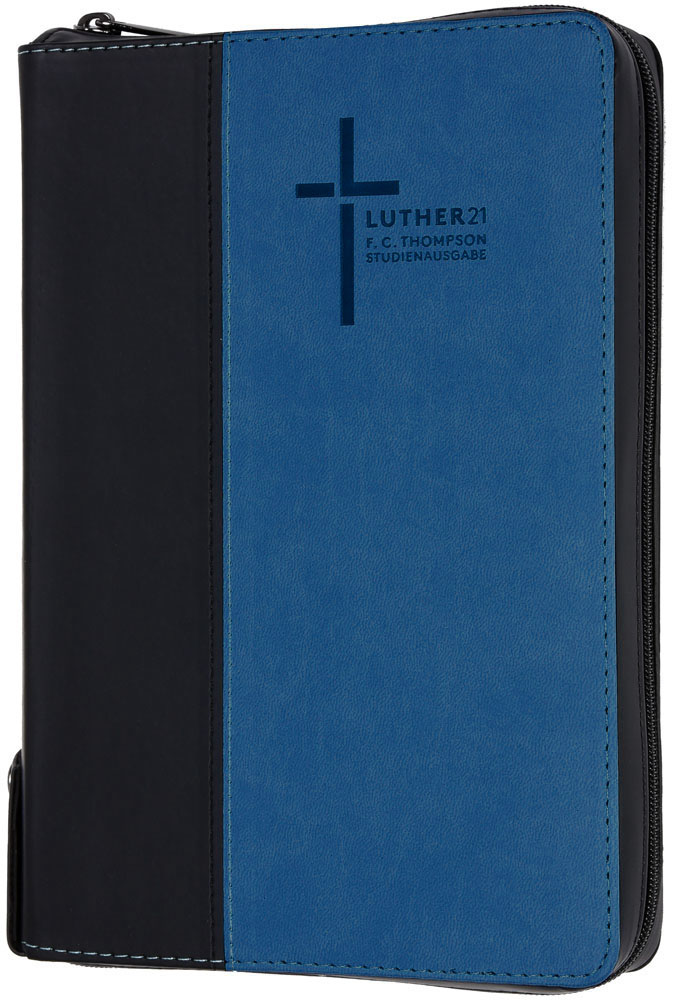 Luther21 - F.C.Thompson Studienausgabe - Standard - Kunstleder schwarz/blau