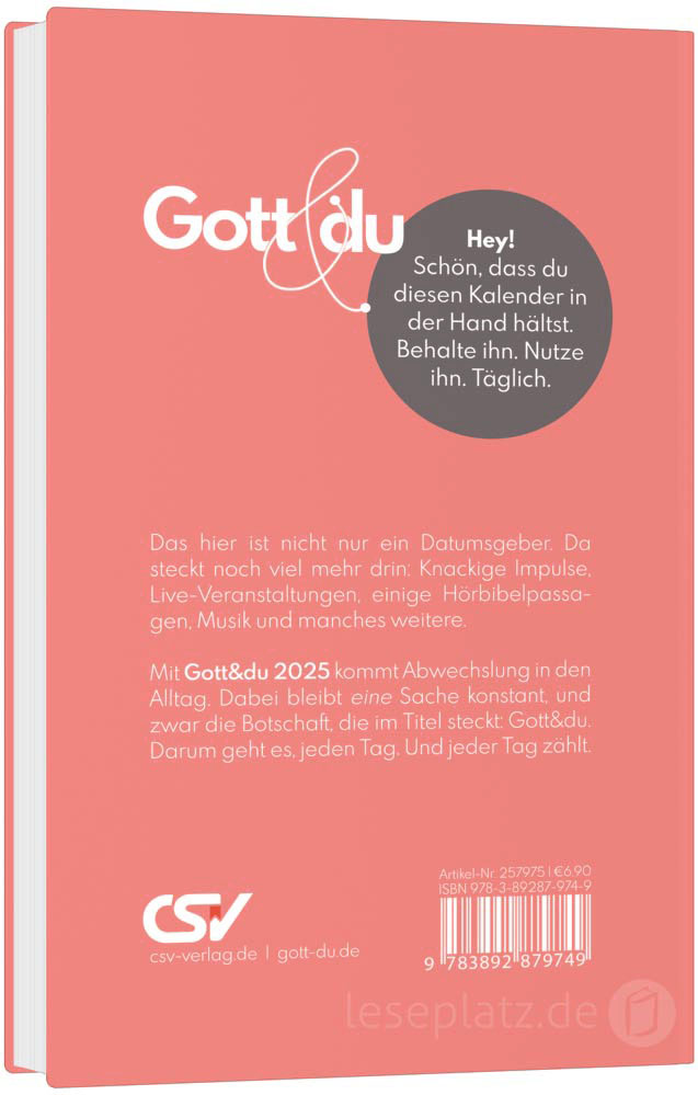 Gott & Du - Buchkalender 2025