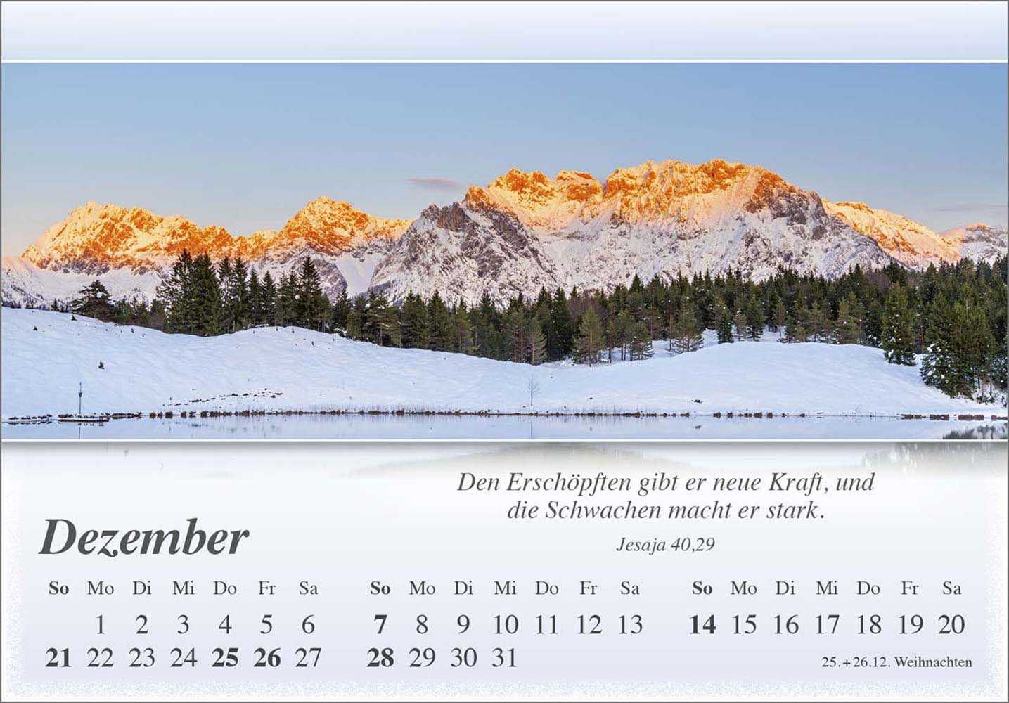 Mini Panorama Kalender 2025