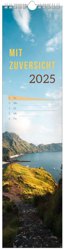 Mit Zuversicht 2025 - Streifenkalender