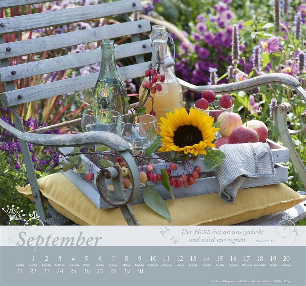 Im Garten zuhause 2025 - Wandkalender