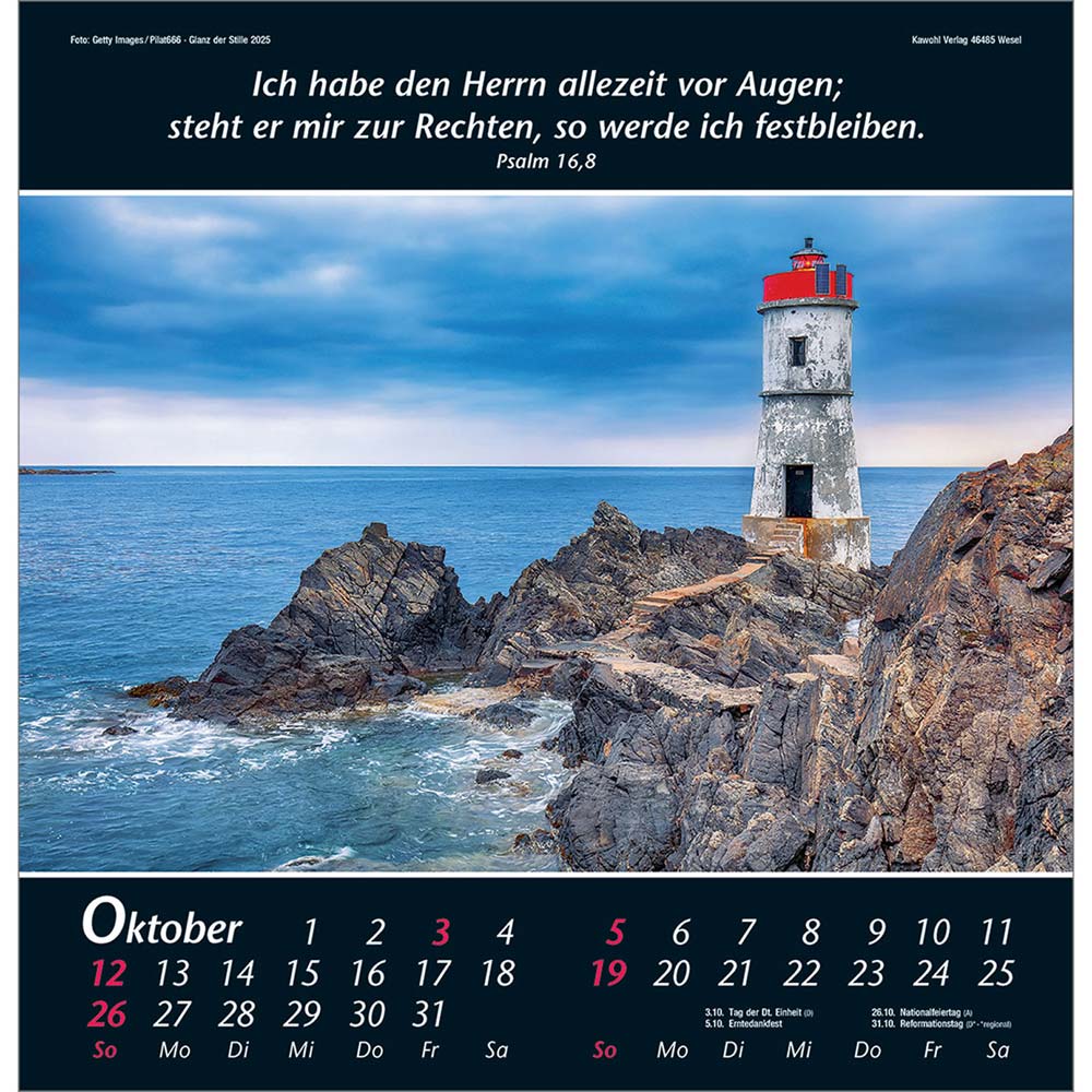 Glanz der Stille 2025 - Wandkalender