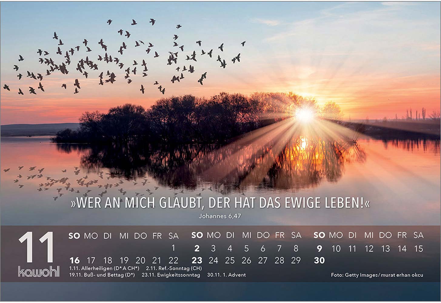 Jesus Zitate 2025 - Aufstellkalender