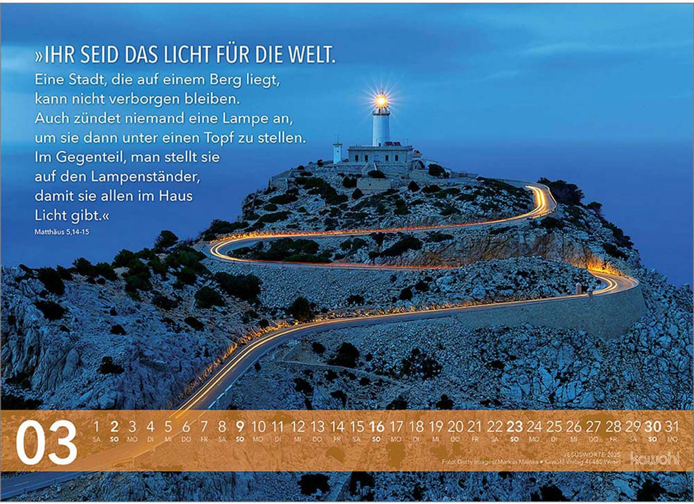 Jesus Worte 2025 - Wandkalender